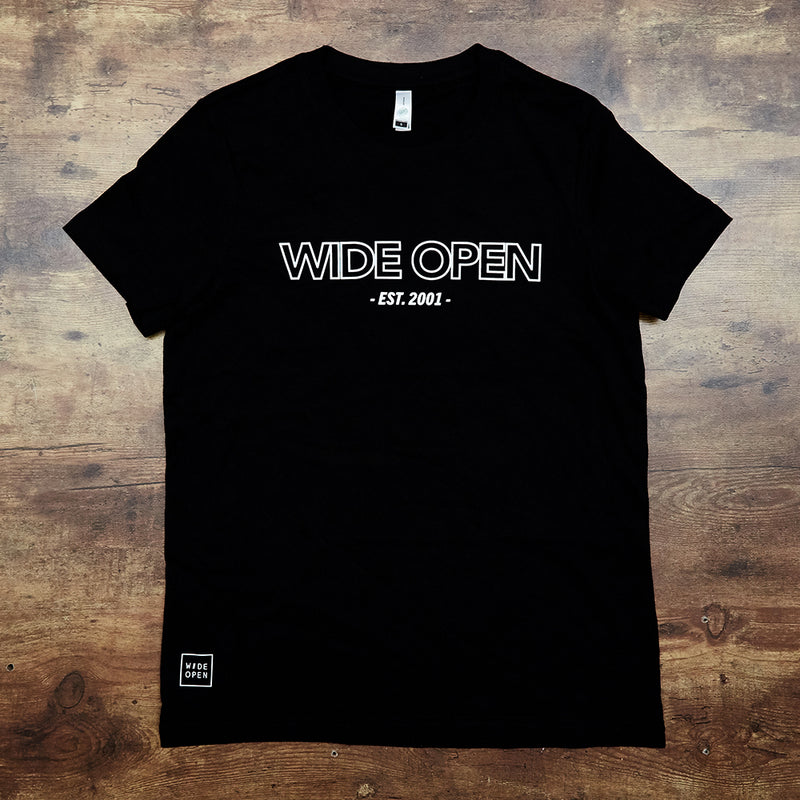 Wide Open Stencil V2 - Organic T-Shirt - Womens - Wide Open Vault